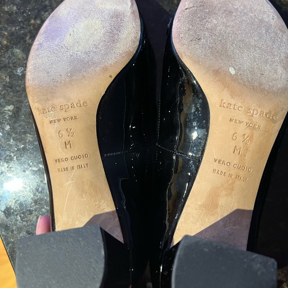 Kate Spade patent leather healed loafers - Picture 3 of 7
